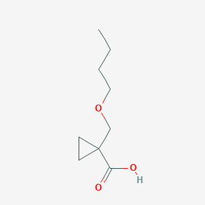 molecular formula C9H16O3 B1412305 1-Butoxymethylcyclopropanecarboxylic acid CAS No. 1387557-29-0