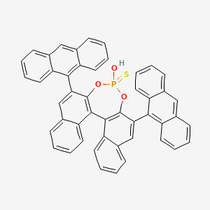 10,16-di(anthracen-9-yl)-13-hydroxy-13-sulfanylidene-12,14-dioxa-13λ5-phosphapentacyclo[13.8.0.02,11.03,8.018,23]tricosa-1(15),2(11),3,5,7,9,16,18,20,22-decaene