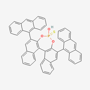 molecular formula C48H29O3PS B1412311 (S)-2,6-Di(anthracen-9-yl)-4-hydroxydinaphtho-[2,1-d:1',2'-f][1,3,2]dioxaphosphepine 4-sulfide CAS No. 1706463-52-6