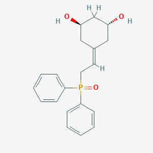 molecular formula C20H23O3P B14123156 1,3-Cyclohexanediol, 5-[2-(diphenylphosphinyl)ethylidene]-, (1R,3R)- 