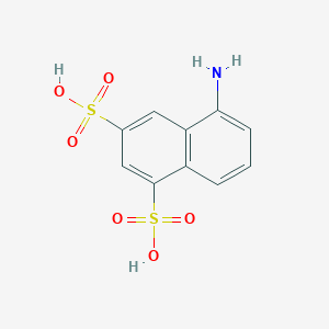 molecular formula C10H9NO6S2 B14123162 5-Aminonaphthalene-1,3-disulfonic acid 