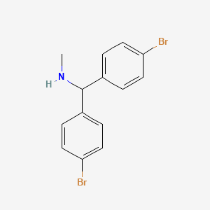 molecular formula C14H13Br2N B14123221 [Bis(4-bromophenyl)methyl](methyl)amine 