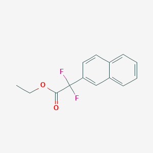 molecular formula C14H12F2O2 B14123258 Ethyl difluoro(naphthalen-2-yl)acetate 