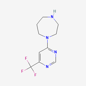 molecular formula C10H13F3N4 B1412334 1-(6-(Trifluoromethyl)pyrimidin-4-yl)-1,4-diazepane CAS No. 1710195-29-1