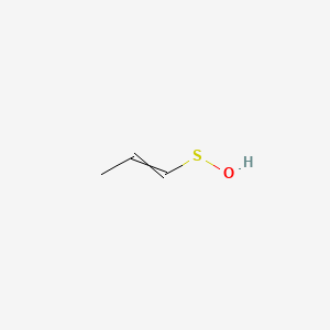molecular formula C3H6OS B14123361 1-Propenyl sulfenic acid CAS No. 3736-99-0