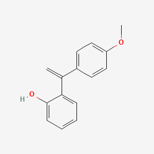 molecular formula C15H14O2 B14123372 2-[1-(4-Methoxyphenyl)ethenyl]phenol 