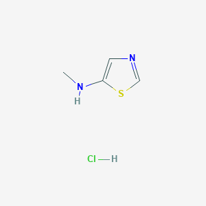 molecular formula C4H7ClN2S B14123387 N-methyl-1,3-thiazol-5-amine;hydrochloride 