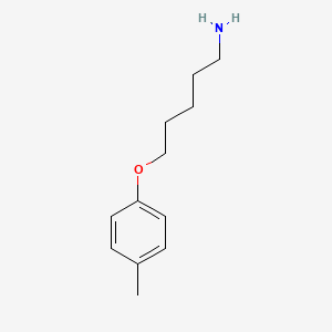 molecular formula C12H19NO B14123401 5-(p-Tolyloxy)pentan-1-amine 