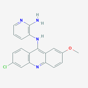 molecular formula C19H15ClN4O B14123425 N3-(6-Chloro-2-methoxyacridin-9-yl)pyridine-2,3-diamine 