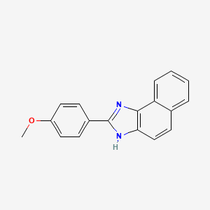 molecular formula C18H14N2O B14123430 2-(4-Methoxyphenyl)-3H-naphtho[1,2-d]imidazole CAS No. 88854-00-6