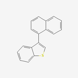 molecular formula C18H12S B14123468 Benzo[b]thiophene, 3-(1-naphthalenyl)- CAS No. 55712-59-9