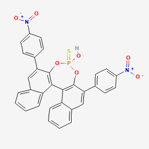 molecular formula C32H19N2O7PS B1412348 (S)-4-Hydroxy-2,6-bis(4-nitrophenyl)dinaphtho-[2,1-d:1',2'-f][1,3,2]dioxaphosphepine 4-sulfide CAS No. 1706459-42-8