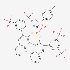 molecular formula C43H24F12NO5PS B1412349 (S)-3,3'-双[3,5-双(三氟甲基)苯基]-1,1'-联萘-2,2'-二基-N-甲苯磺酰基磷酰胺 CAS No. 1706437-52-6