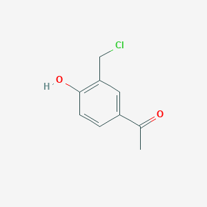 molecular formula C9H9ClO2 B141236 1-(3-Chloromethyl-4-hydroxy-phenyl)-ethanone CAS No. 24085-05-0