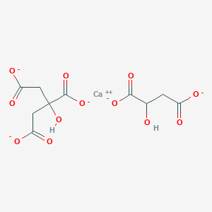 molecular formula C10H9CaO12-3 B14123655 Calcium;2-hydroxybutanedioate;2-hydroxypropane-1,2,3-tricarboxylate 