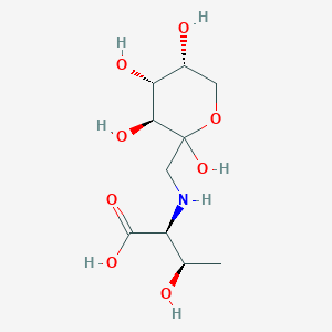 molecular formula C10H19NO8 B14123785 (2S,3R)-3-hydroxy-2-[[(3S,4R,5R)-2,3,4,5-tetrahydroxyoxan-2-yl]methylamino]butanoic acid 