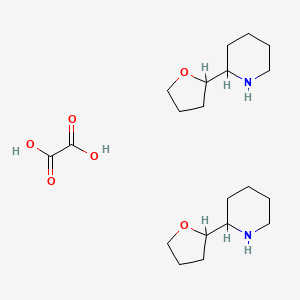molecular formula C20H36N2O6 B14123794 oxalic acid;2-(oxolan-2-yl)piperidine 