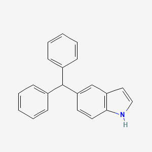 molecular formula C21H17N B14123798 5-(Diphenylmethyl)-1H-indole 