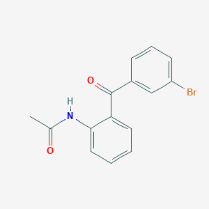 molecular formula C15H12BrNO2 B14123849 N-(2-(3-Bromobenzoyl)phenyl)acetamide 