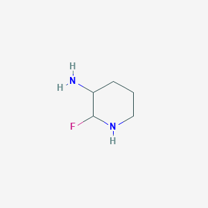 molecular formula C5H11FN2 B14123867 2-Fluoro-3-piperidinamine CAS No. 1184916-69-5