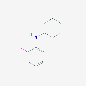 molecular formula C12H16IN B14123926 N-Cyclohexyl-2-iodoaniline CAS No. 79642-51-6