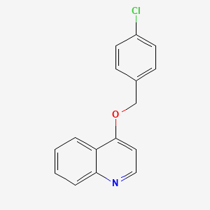 molecular formula C16H12ClNO B14123945 4-((4-Chlorobenzyl)oxy)quinoline 