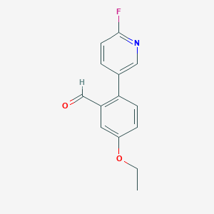 5-Ethoxy-2-(6-fluoropyridin-3-yl)benzaldehyde