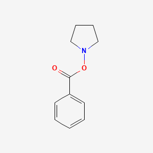 molecular formula C11H13NO2 B14123994 Pyrrolidin-1-yl benzoate 