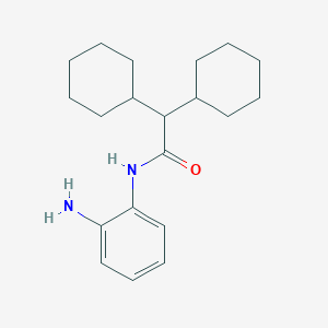 molecular formula C20H30N2O B14124006 N-(2-aminophenyl)-2,2-dicyclohexylacetamide 