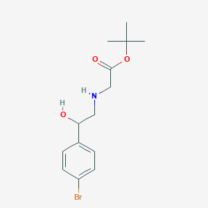 Tert-butyl 2-(2-(4-bromophenyl)-2-hydroxyethylamino)acetate