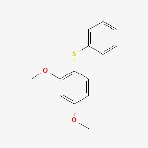 molecular formula C14H14O2S B14124046 2,4-Dimethoxy-1-(phenylsulfanyl)benzene 