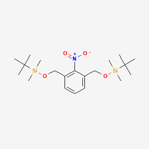 tert-Butyl[(3-{[(tert-butyldimethylsilyl)oxy]-methyl}-2-nitrophenyl)methoxy]dimethylsilane