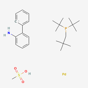 molecular formula C26H43NO3PPdS- B14124060 DTBNpP Palladacycle Gen. 3 