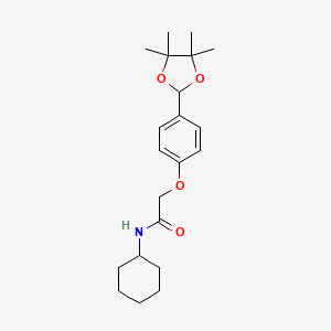 N-cyclohexyl-2-(4-(4,4,5,5-tetramethyl-1,3-dioxolan-2-yl)phenoxy)acetamide