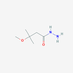 molecular formula C6H14N2O2 B1412410 3-Methoxy-3-methylbutanehydrazide CAS No. 1700409-29-5