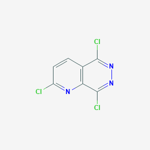 molecular formula C7H2Cl3N3 B1412412 2,5,8-Trichloropyrido[2,3-d]pyridazine CAS No. 1268521-24-9