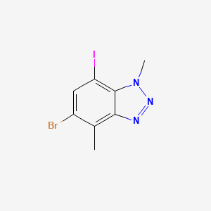 5-bromo-7-iodo-1,4-dimethyl-1H-benzo[d][1,2,3]triazole