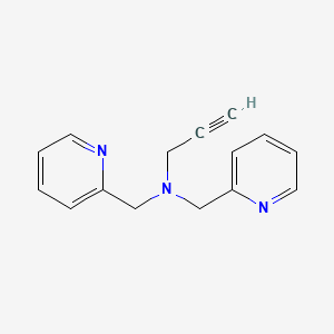 molecular formula C15H15N3 B1412422 (Prop-2-yn-1-yl)bis[(pyridin-2-yl)methyl]amine CAS No. 950984-75-5