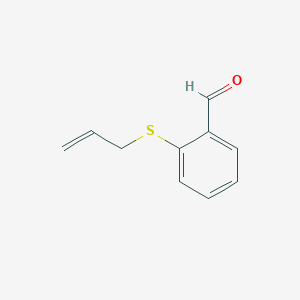 molecular formula C10H10OS B14124371 2-(Allylthio)benzaldehyde 