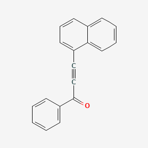 molecular formula C19H12O B14124424 3-(Naphthalen-1-yl)-1-phenylprop-2-yn-1-one 