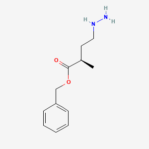 molecular formula C12H18N2O2 B14124448 benzyl (2R)-4-hydrazinyl-2-methylbutanoate 