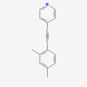 molecular formula C15H13N B14124548 4-((2,4-Dimethylphenyl)ethynyl)pyridine 