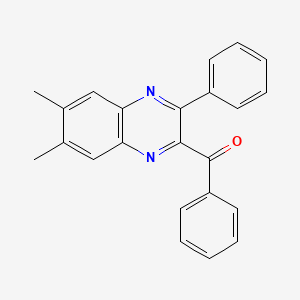 B1412455 2-Benzoyl-3-phenyl-6,7-dimethylquinoxaline CAS No. 1310684-31-1