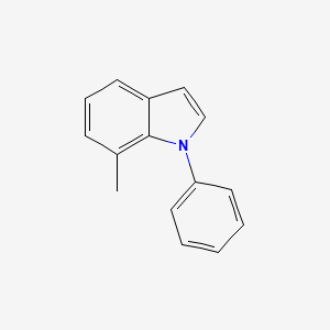 molecular formula C15H13N B14124562 7-Methyl-1-phenyl-1H-indole 