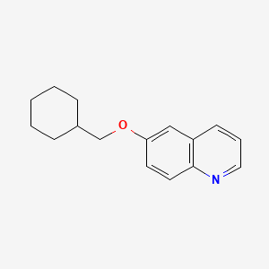 molecular formula C16H19NO B14124589 6-(Cyclohexylmethoxy)quinoline 