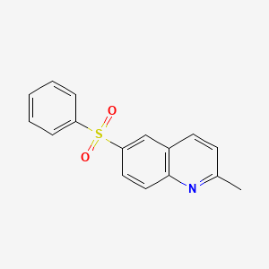 molecular formula C16H13NO2S B14124656 2-Methyl-6-(phenylsulfonyl)quinoline 