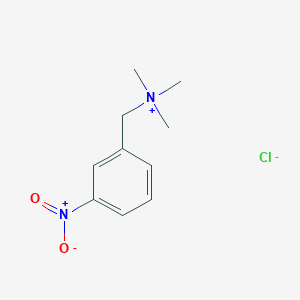 molecular formula C10H15ClN2O2 B14124668 Trimethyl(M-nitrobenzyl)ammonium chloride CAS No. 5411-74-5