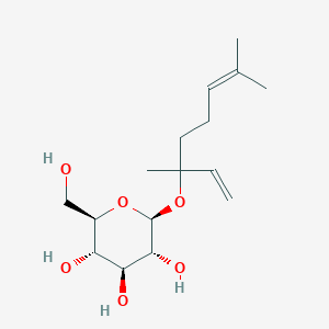 molecular formula C16H28O6 B14124710 Linalool glucoside CAS No. 82928-12-9