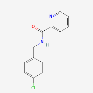 molecular formula C13H11ClN2O B14124712 N-[(4-chlorophenyl)methyl]pyridine-2-carboxamide 