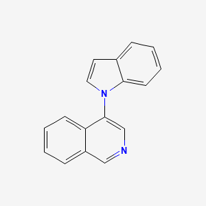 molecular formula C17H12N2 B14124799 4-(1H-Indol-1-yl)isoquinoline 